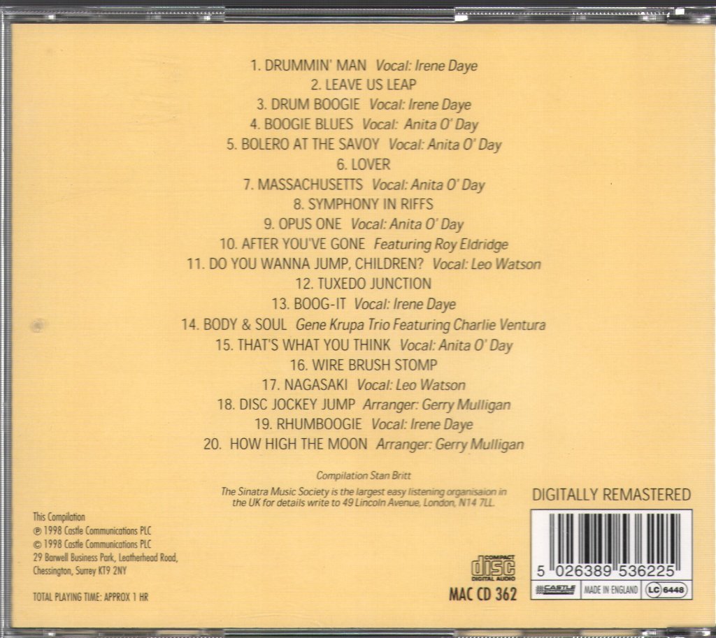 Gene Krupa - Drums Drums Drums - Cd
