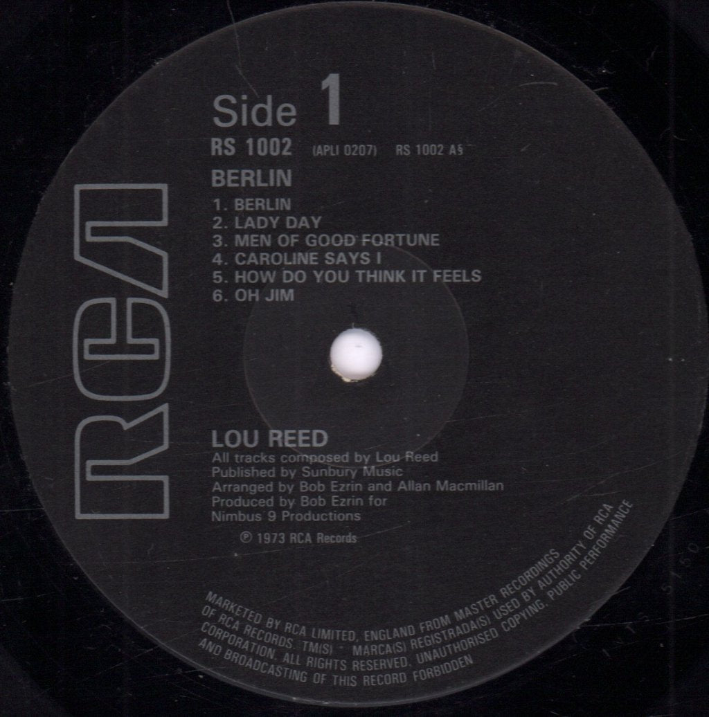Lou Reed - Berlin - Lp