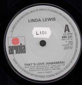 Linda Lewis - That's Love - 7 Inch