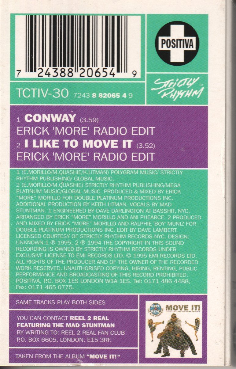 reel 2 real ft the mad stuntman - Conway - Cassette