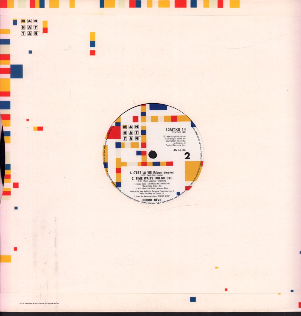 Robbie Nevil - C'est La Vie - 12 Inch
