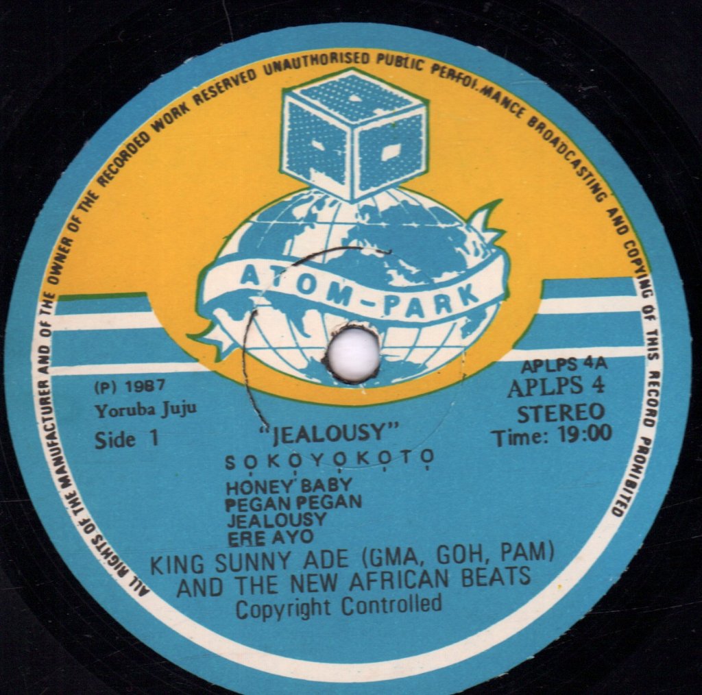 King Sunny Ade And The New African Beats - Jealousy - Lp