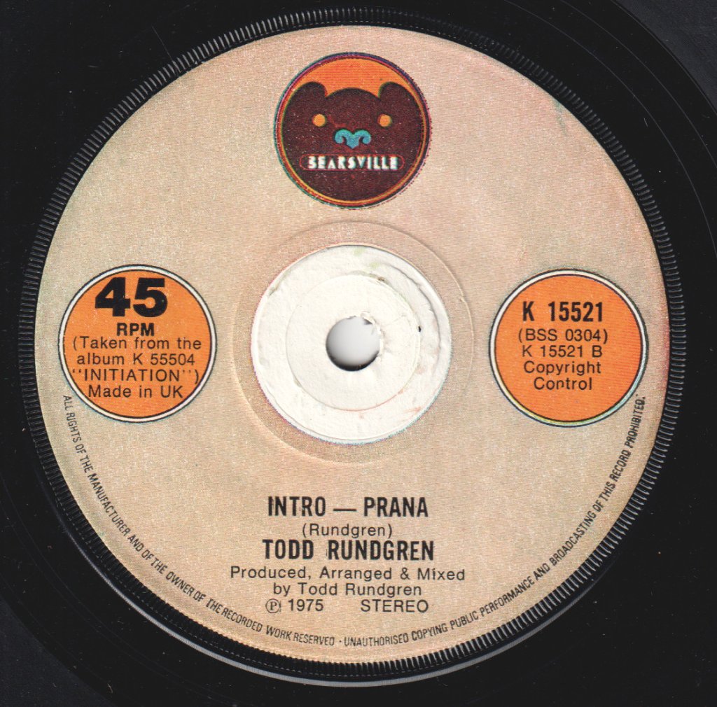 Todd Rundgren - Real Man - 7 Inch