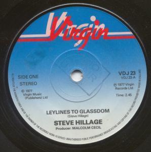 Steve Hillage/Glenn Phillips - Ley Lines To Glassdom/Lies - 7 Inch