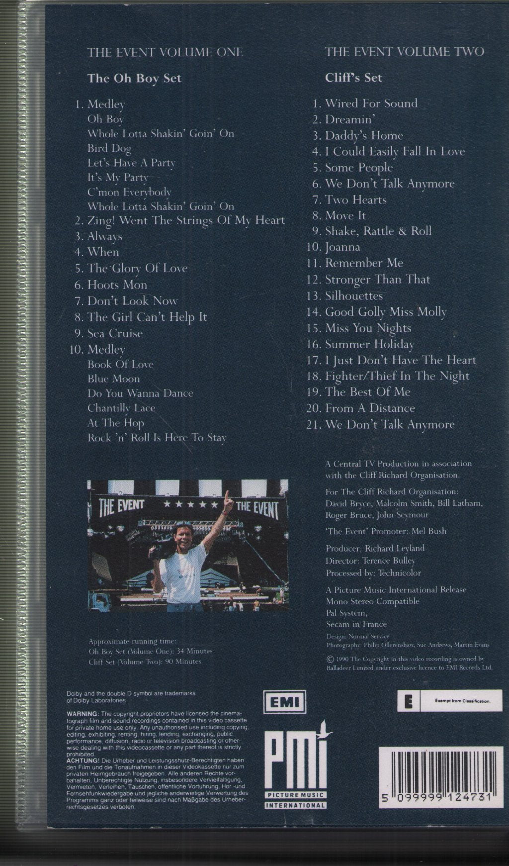 Cliff Richard - From A Distance The Event - Double Video