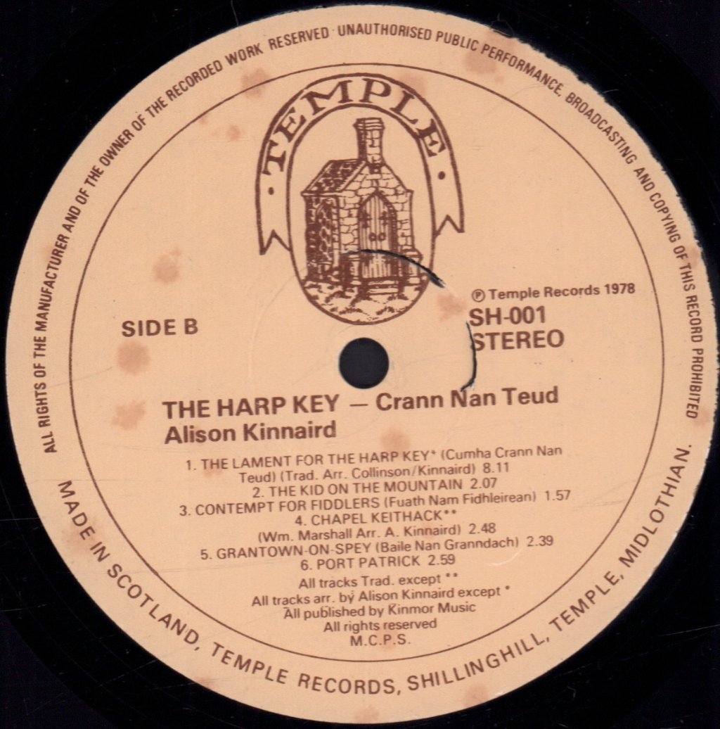 Alison Kinnaird - Harp Key - Lp