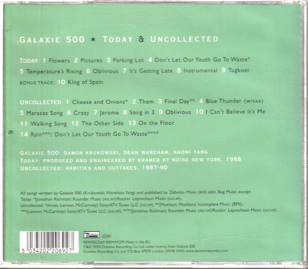 Galaxie 500 - Today & Uncollected - Double Cd