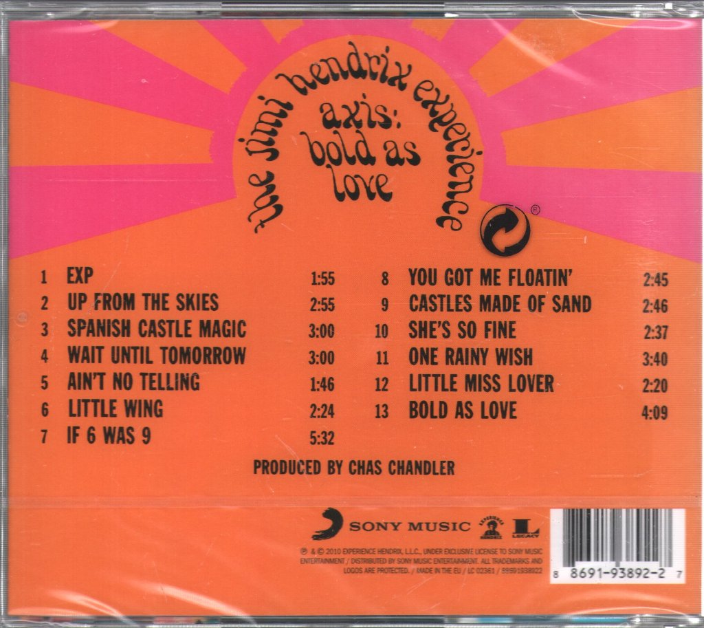Jimi Hendrix Experience - Axis: Bold As Love - Cd