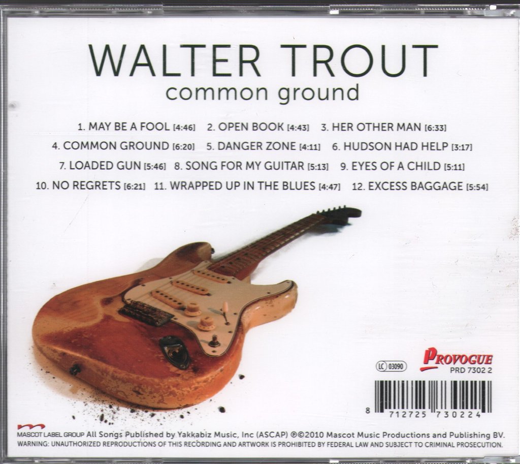 Walter Trout - Common Ground - Cd