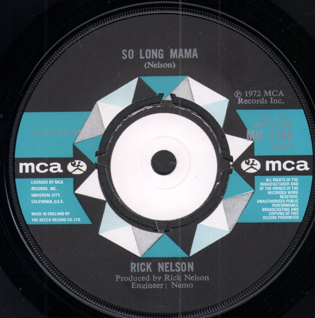 Rick Nelson - Garden Party - 7 Inch