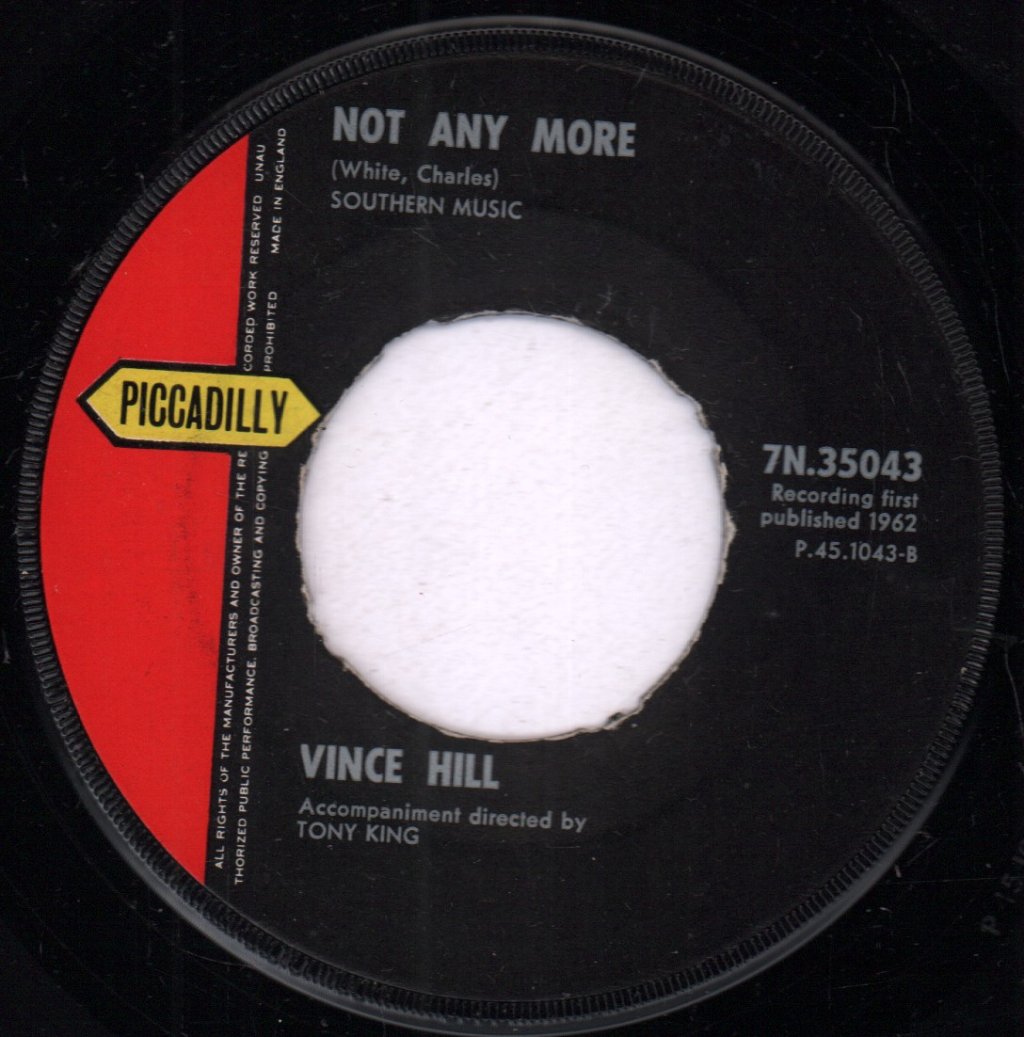 Vince Hill - River's Run Dry - 7 Inch