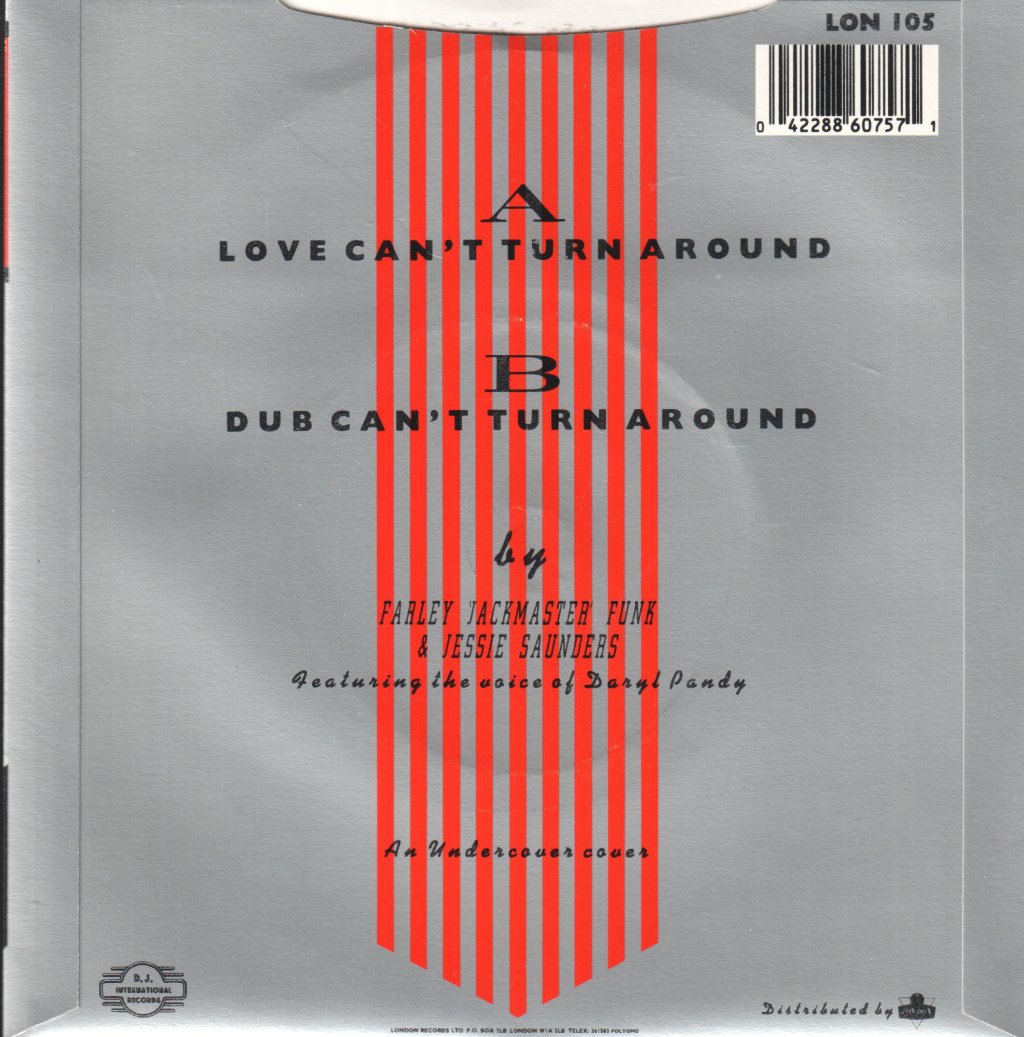 Farley Jackmaster Funk - Love Can't Turn Around - 7 Inch