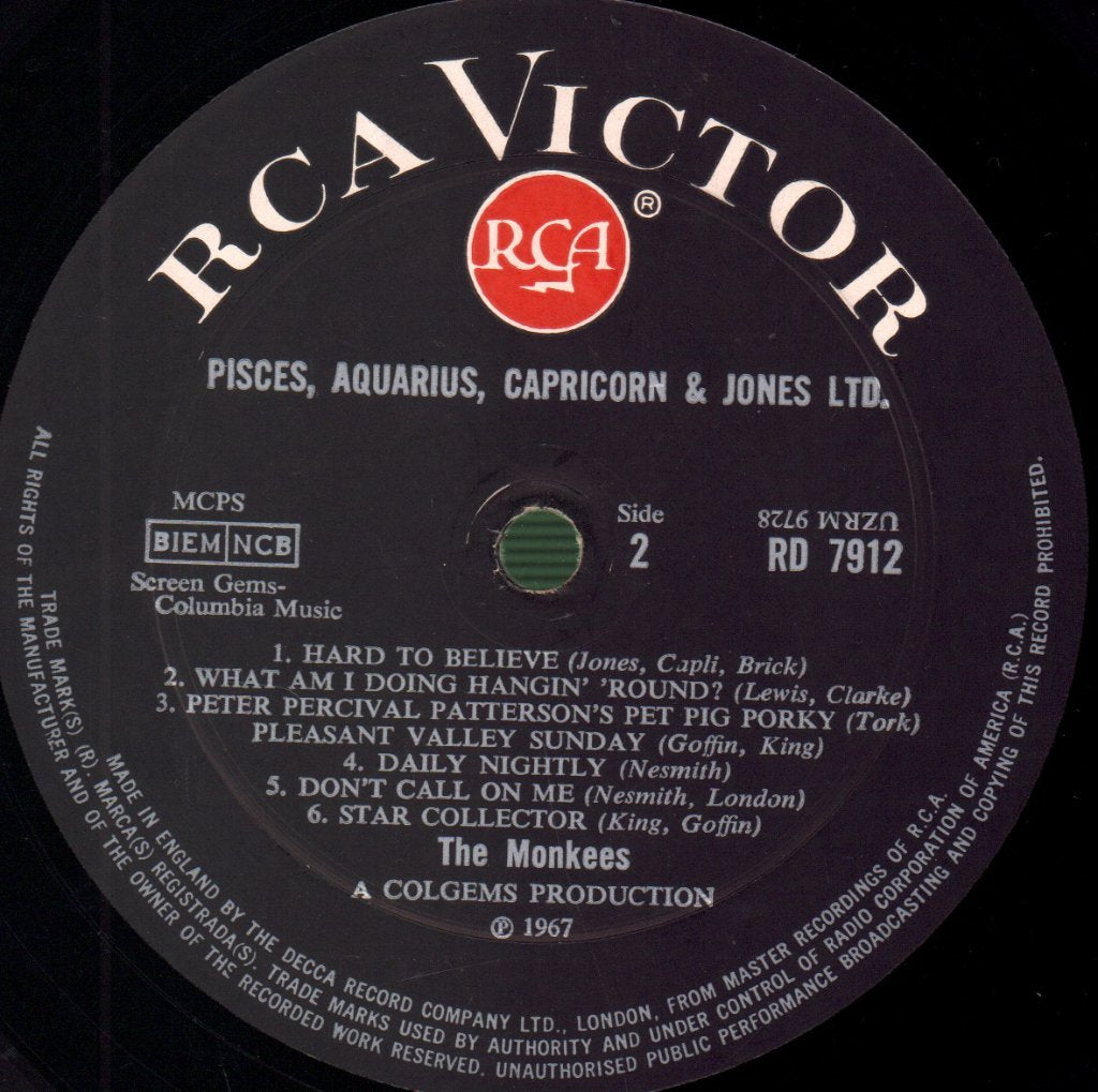 Monkees - Pisces Aquarius Capricorn And Jones Ltd - Lp