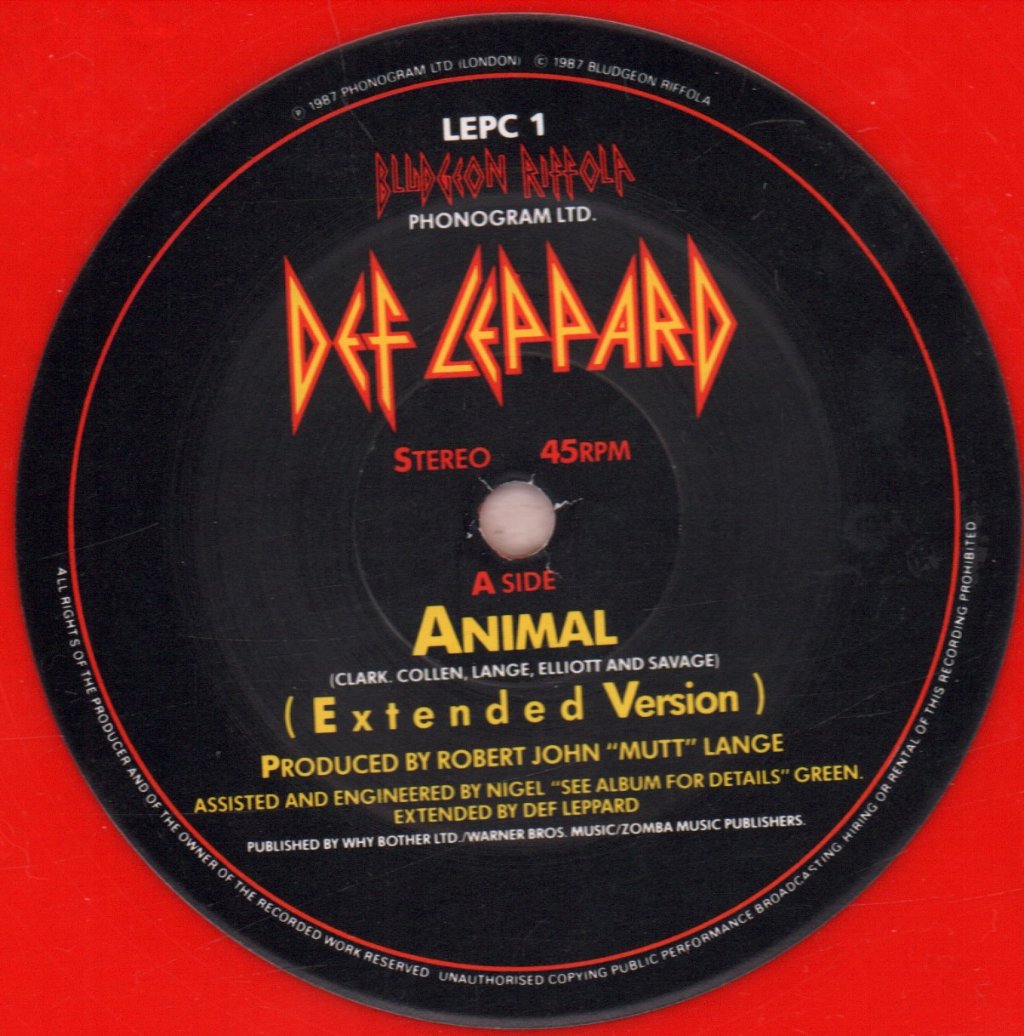Def Leppard - Animal - 12 Inch