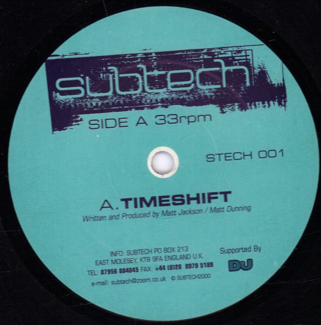 Subtech - Timeshift / Celestial Skies - 12 Inch