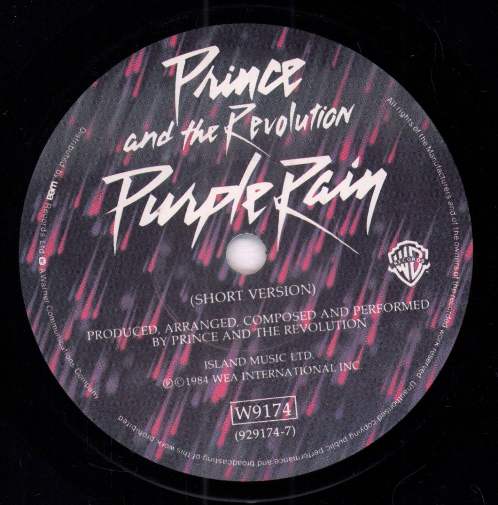 Prince - Purple Rain - 7 Inch