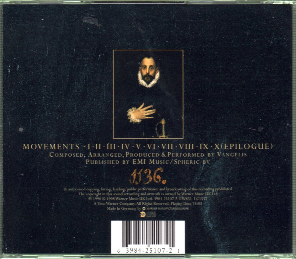 Vangelis - El Greco - Cd