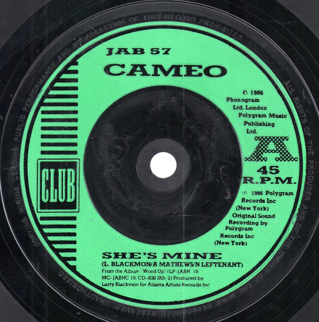 Cameo (Funk Group) - She's Mine - 7 Inch