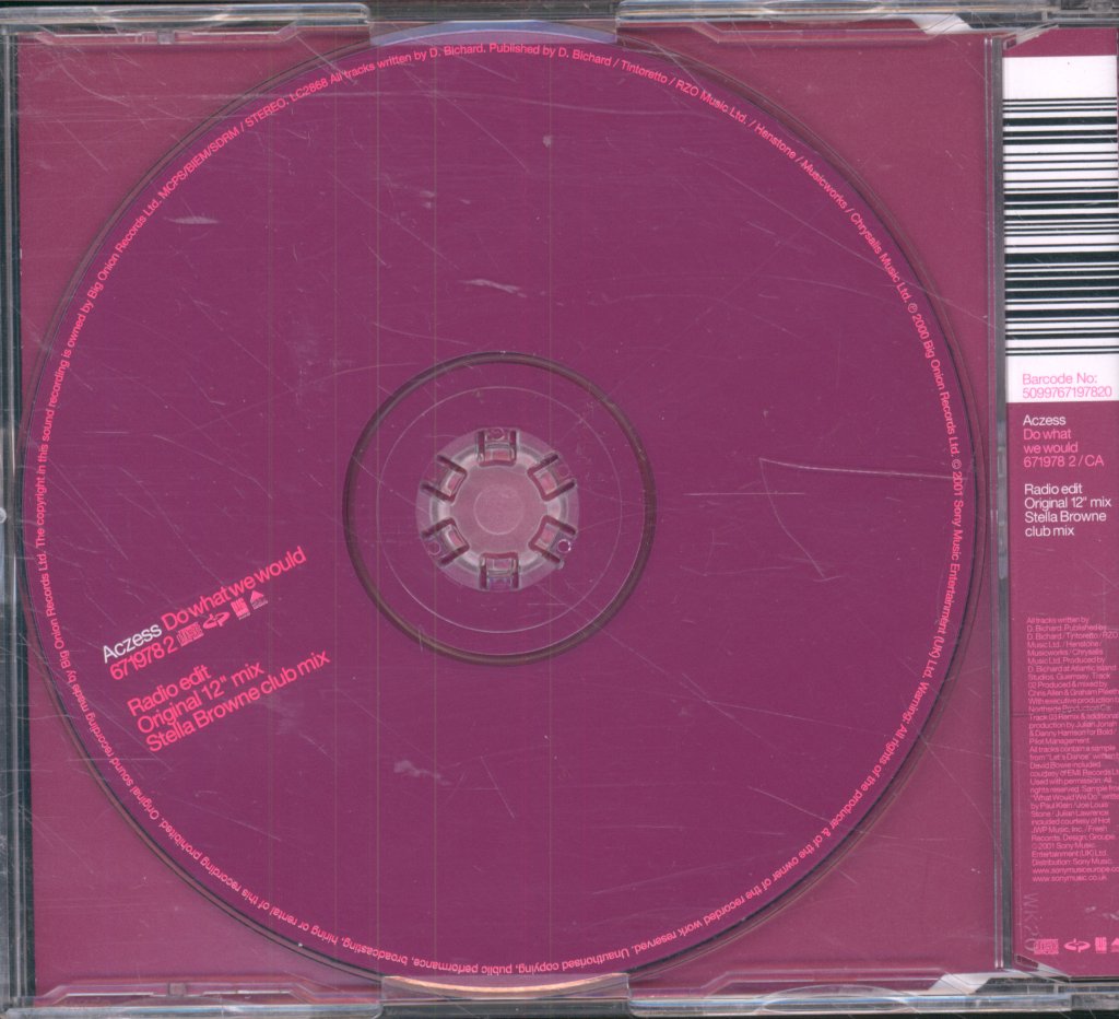 Aczess - Do What We Would - Cd