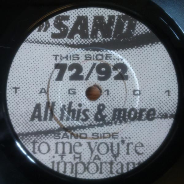 Sand - Lever, Neurosis, Hysteria E.P. - 7 Inch