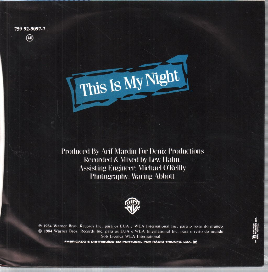 Chaka Khan - This Is My Night - 7 Inch
