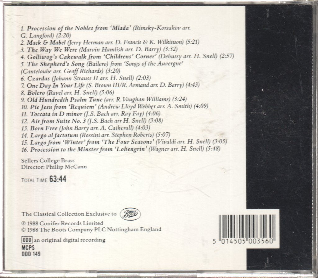 Sellers College Brass - Classic Brass Band Collection - Cd