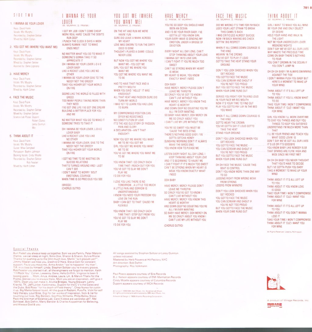 System (Electro Soul) - Rhythm And Romance - Lp