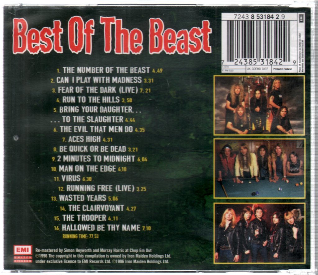 Iron Maiden - Best Of The Beast - Cd