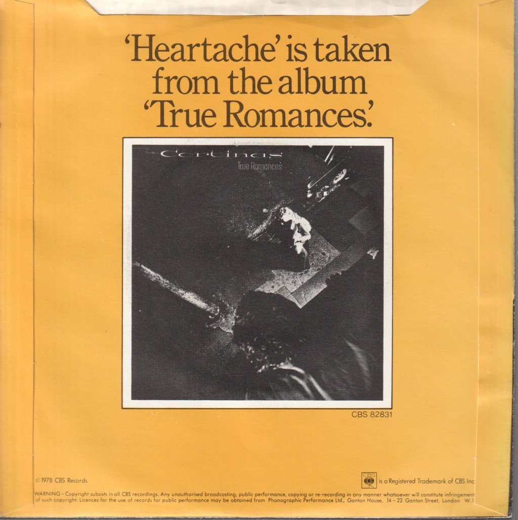 Cortinas - Heartache - 7 Inch