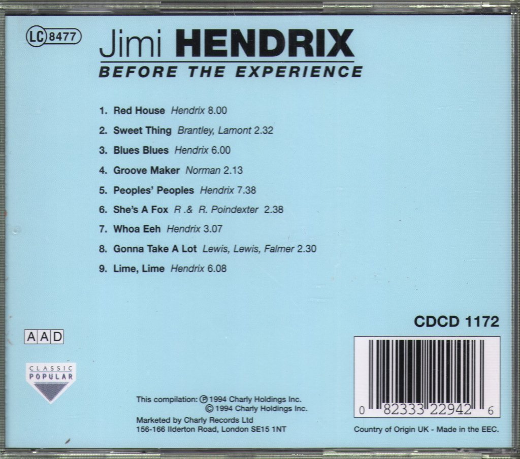 Jimi Hendrix - Before The Experience - Cd