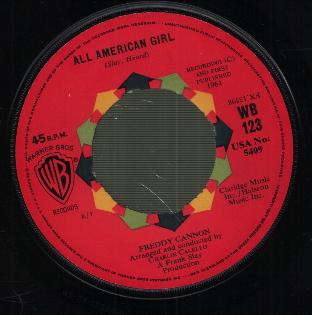 Freddy Cannon - Abigail Beecher - 7 Inch