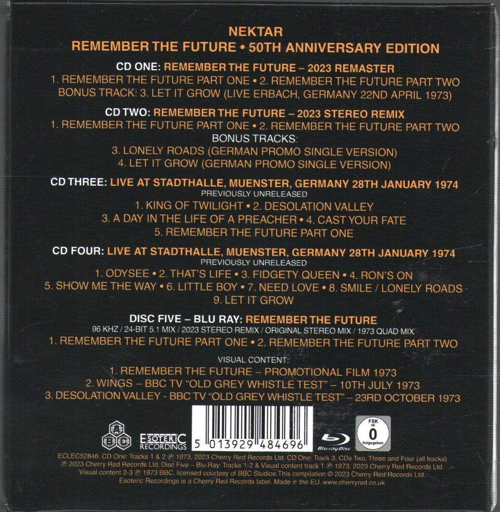 Nektar - Remember The Future - Cd Set
