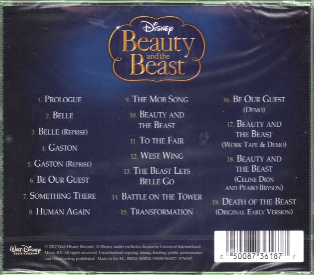 Various - Beauty And The Beast (An Original Walt Disney Records Soundtrack) - Cd