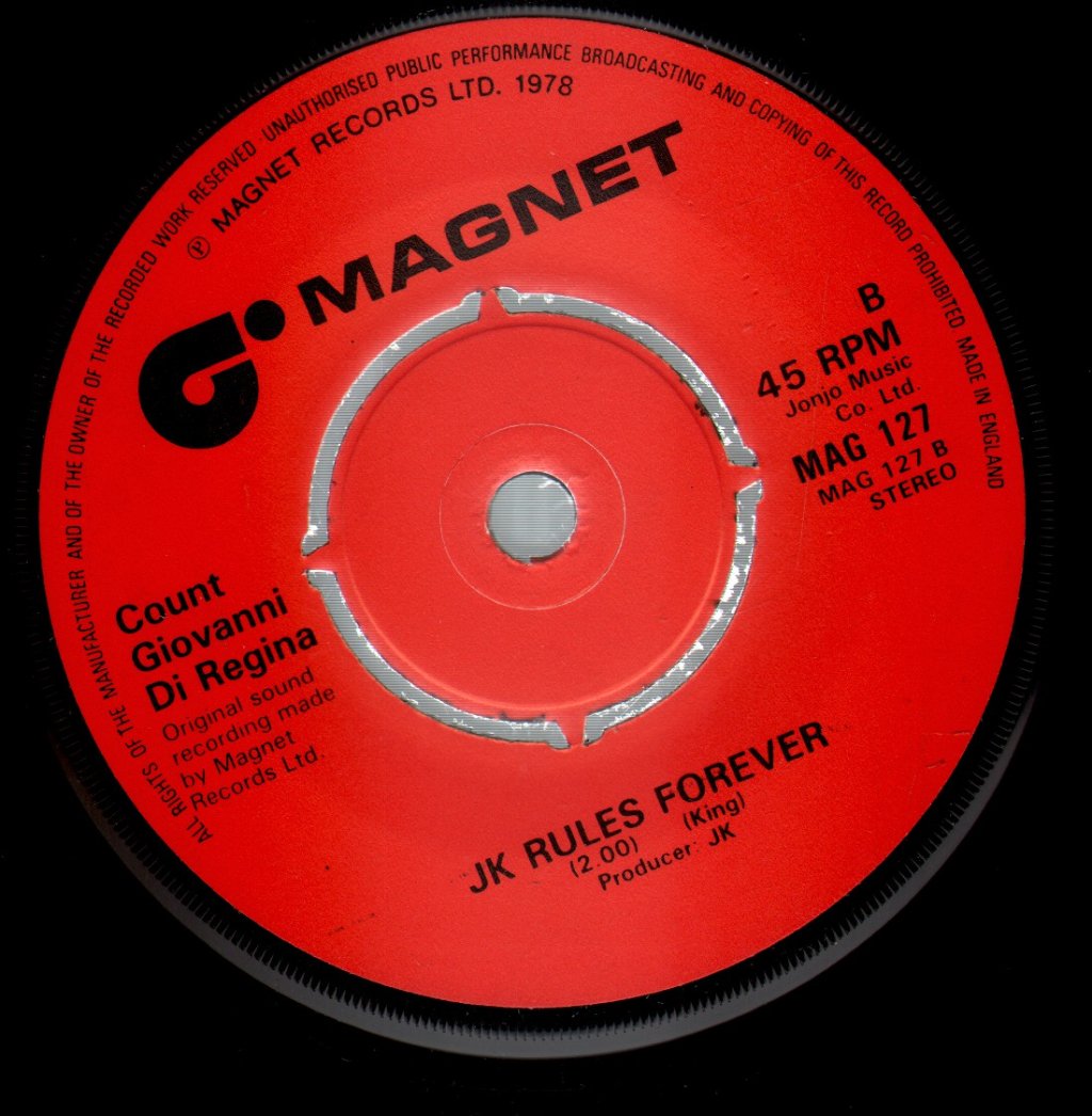 Count Giovanni Di Regina - Just One Cornetto - 7 Inch