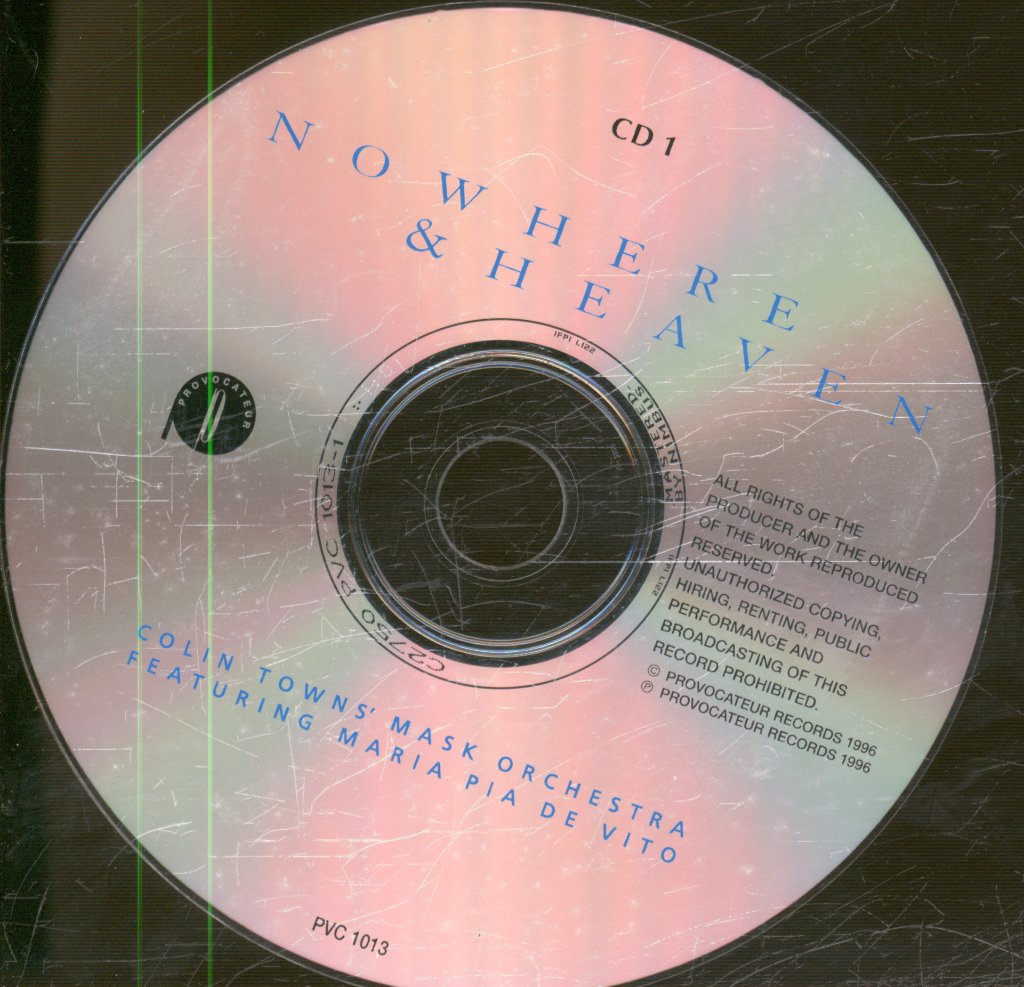 Colin Towns Mask Orchestra Featuring Maria Pia De Vito - Nowhere & Heaven - Double Cd