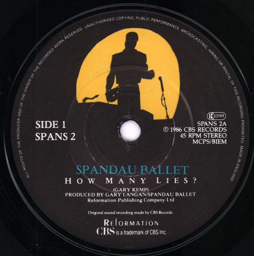 Spandau Ballet - How Many Lies - 7 Inch