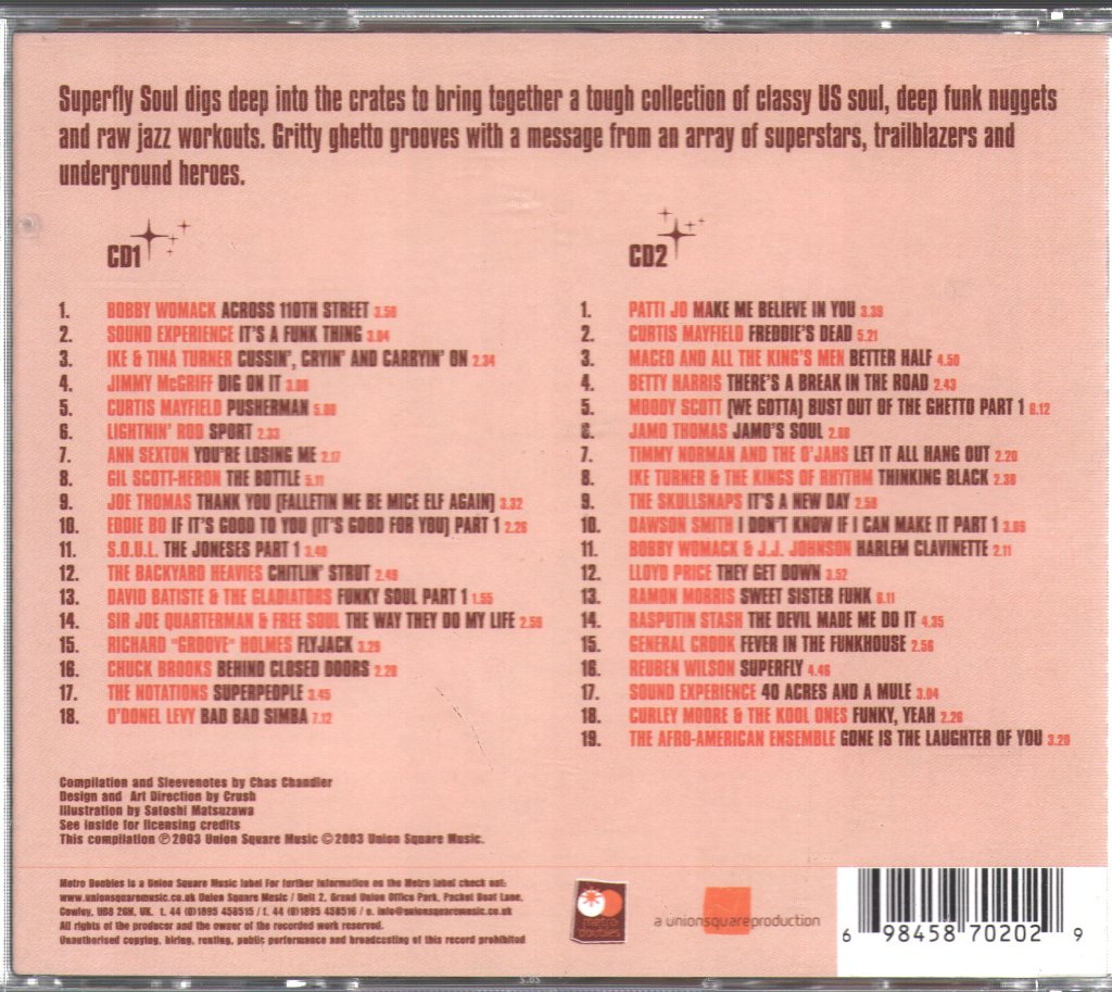 Various Artists - Superfly Soul (Dynamite Funk And Bad-Assed Street Grooves) - Double Cd