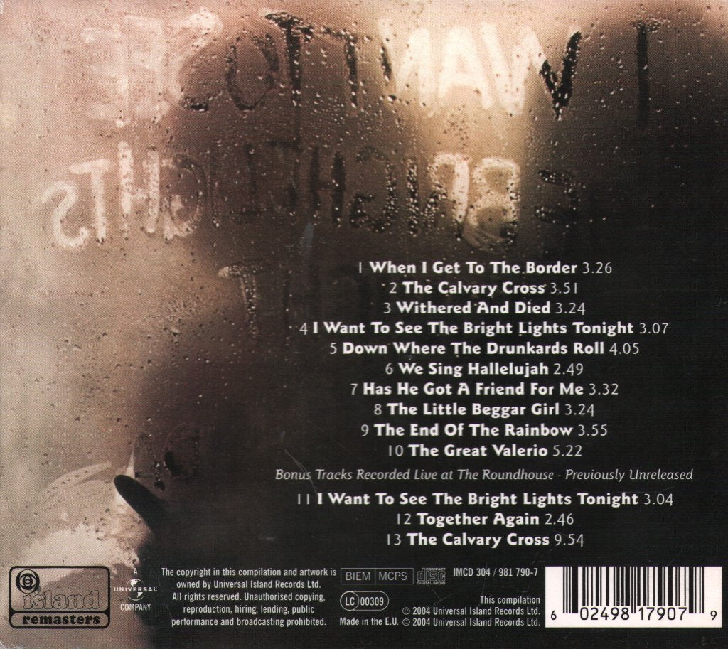 Richard & Linda Thompson - I Want To See The Bright Lights Tonight - Cd