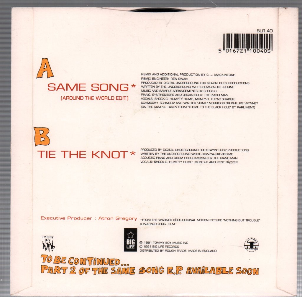 Digital Underground - Same Song - 7 Inch