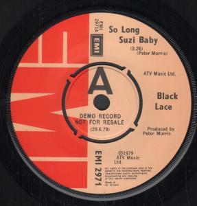 Black Lace (Party/Pop Group) - So Long Suzi Baby - 7 Inch