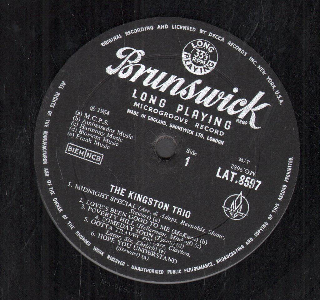 Kingston Trio - Nick - Bob - John - Lp