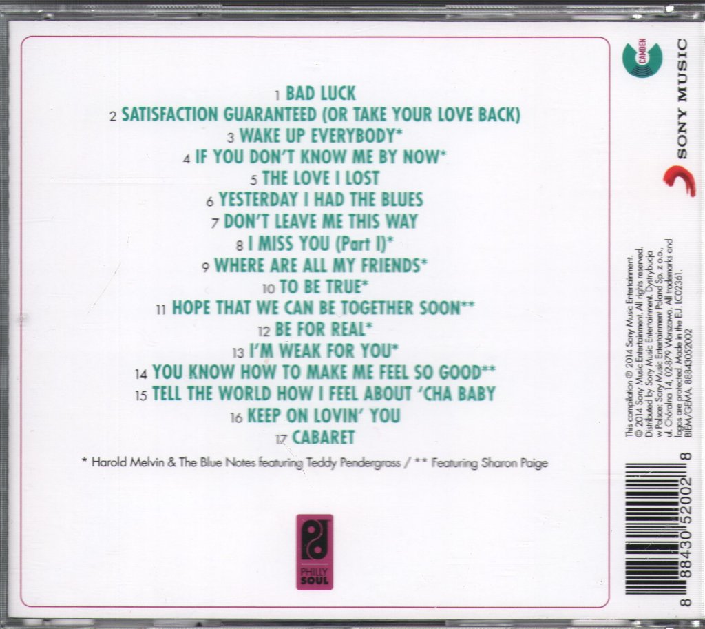Harold Melvin And The Blue Notes - Very Best Of Harold Melvin And The Blue Notes - Cd