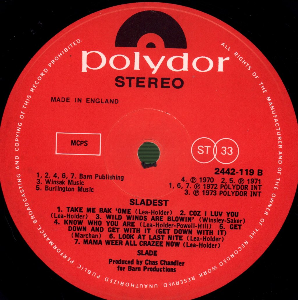 Slade - Sladest - Lp