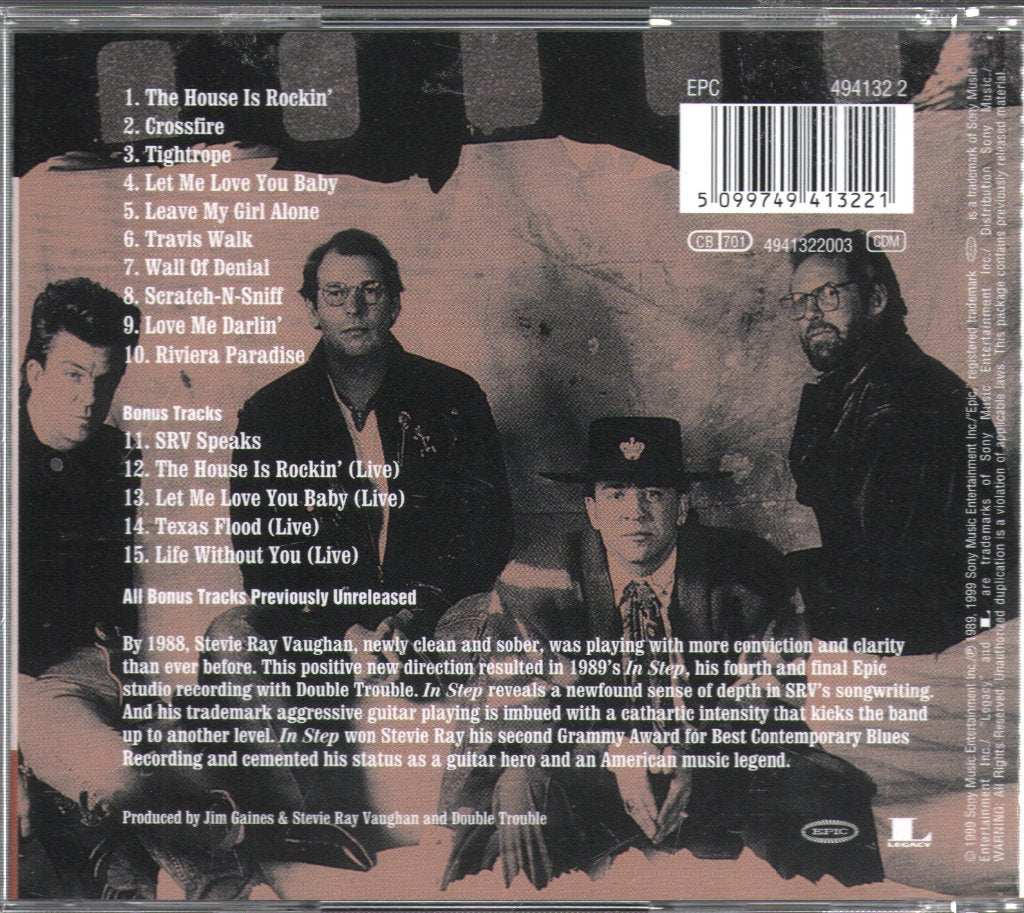 Stevie Ray Vaughan & Double Trouble - In Step - Cd