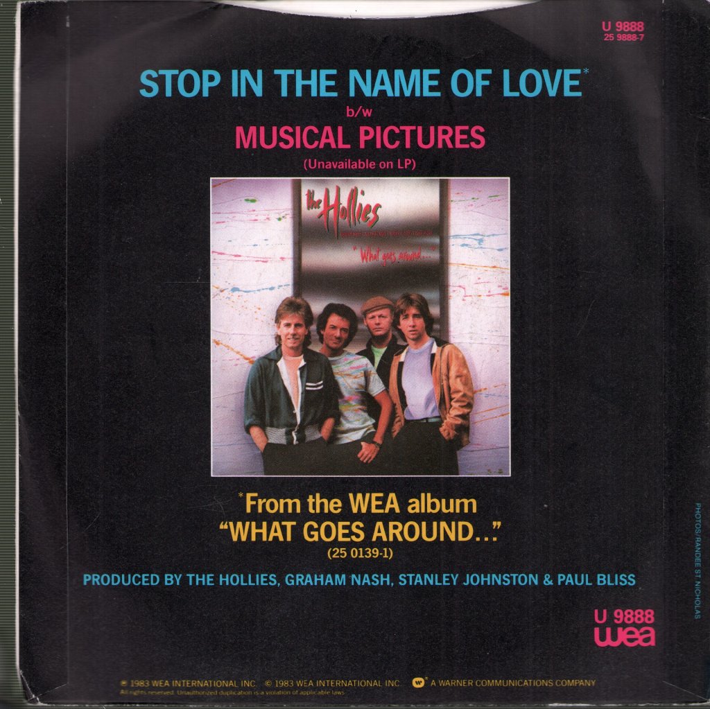 Hollies - Stop In The Name Of Love - 7 Inch
