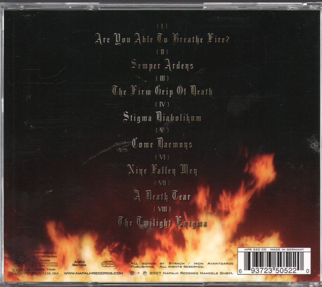 Syrach - Days Of Wrath - Cd