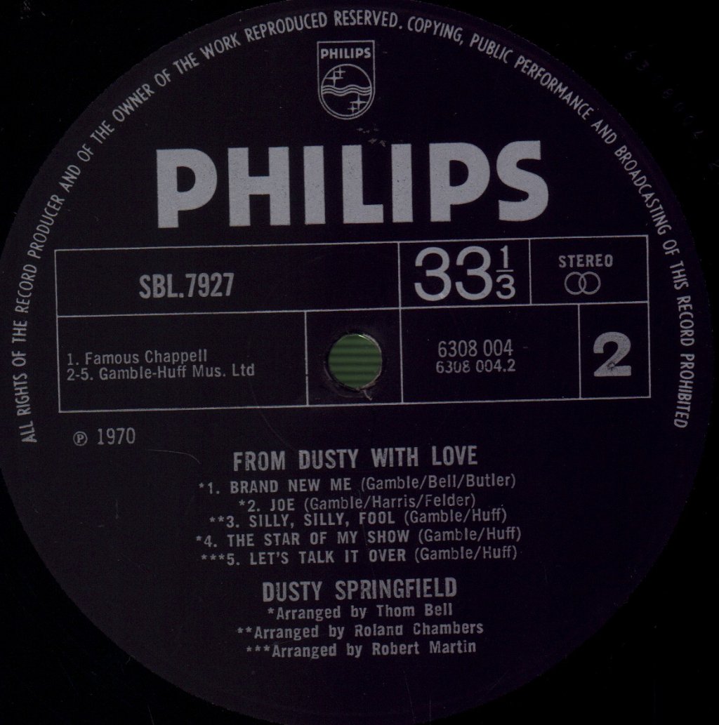 Dusty Springfield - From Dusty....With Love - Lp