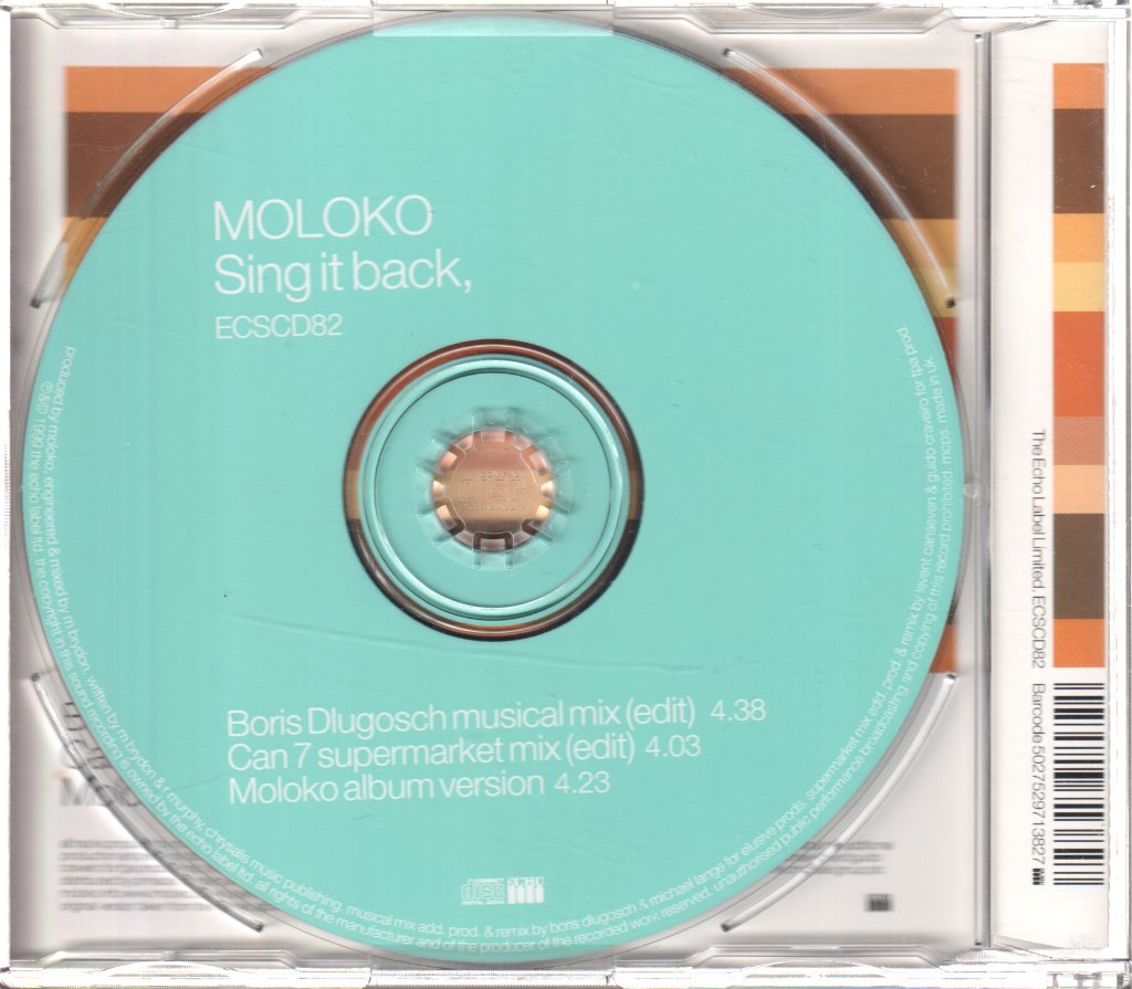 Moloko - Sing It Back, - Cd