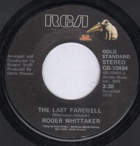 Roger Whittaker - Last Farewell - 7 Inch