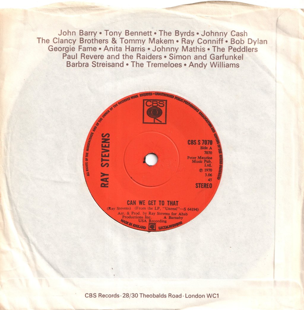 Ray Stevens - Bridget The Midget - 7 Inch